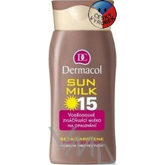 Dermacol Sun Milk SPF15 water-resistant emollient lotion 200 ml
