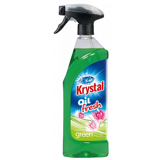 Krystal Oil freshener for scenting toilets, bathrooms and public spaces sprayer with original perfume green 750 ml