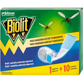 Biolit electric mosquito repellent with dry refills 10 pads, 7.4 g