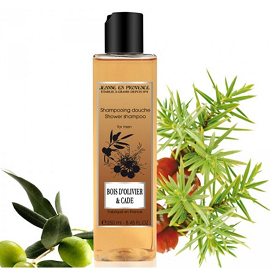 Jeanne en Provence Men Bois D Olivier & Cade 2 in 1 shampoo and shower gel 250 ml