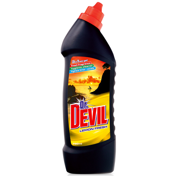 Dr. Devil Lemon Fresh 3in1 Toilet Liquid Cleaner 750 ml
