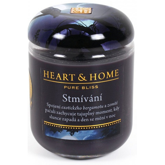 Heart & Home Twilight Soy scented candle large burns up to 70 hours 310 g