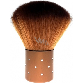 Cosmetic brush with synthetic bristles for powder copper handle 7 cm 30450