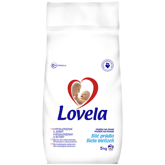 Lovela White linen Hypoallergenic washing powder 40 doses 5 kg