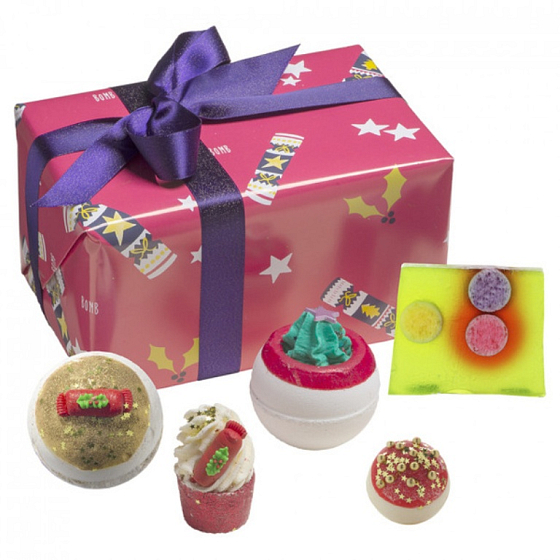 Bomb Cosmetics I look forward to gift ballistics 2x160 g + block 50 g + ball 30 g + soap 100 g, cosmetic set
