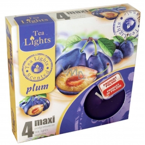 Tea Lights Plum scented tea lights Maxi 4 pieces