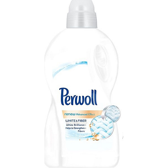 Perwoll White & Fibe washing gel for white linen, mixed and synthetic fabrics 30 doses 1.8 l