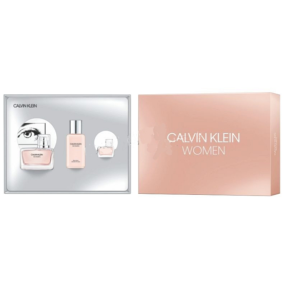 Calvin Klein Women perfumed water for women 50 ml + perfumed water 5 ml + body lotion 100 ml, gift set