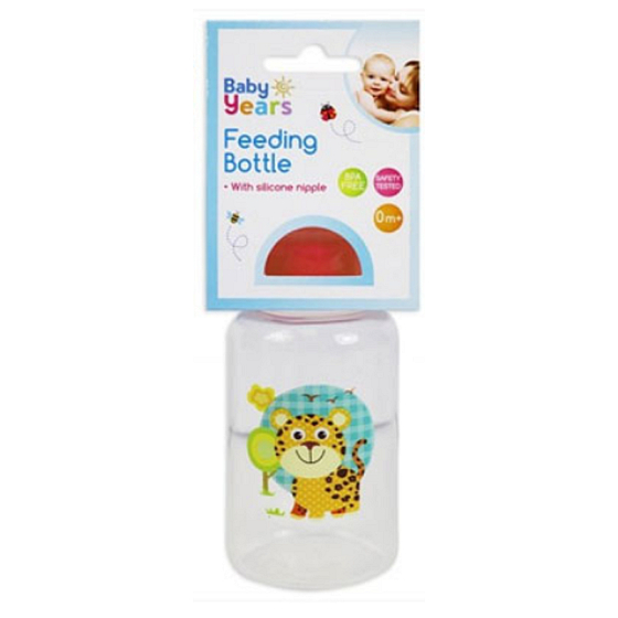 First Steps Safari 0+ Baby Bottle Cheetah Orange 150 ml