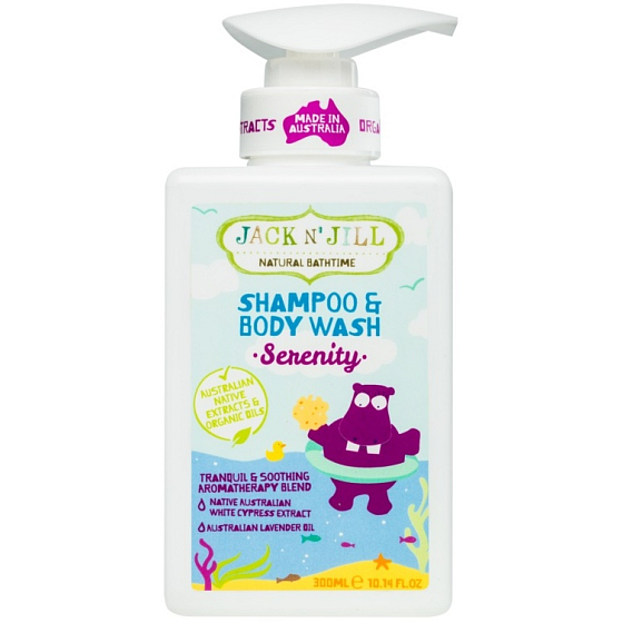 Jack N Jill BIO Serenity 2in1 soothing shower gel and shampoo for children dispenser 300 ml