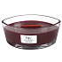 WoodWick Black Cherry - Black cherry scented candle with wooden wide wick and glass ship lid 453 g