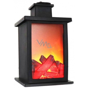 ImPap Lamp with the effect of a burning fireplace Led light 24.5 x 14 cm