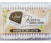 Lybar Original Natural Bamboo Cotton Swabs Box 200 Pieces