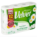 Velvet Camomile & Aloe toilet paper with the scent of chamomile 3-ply 12 pieces