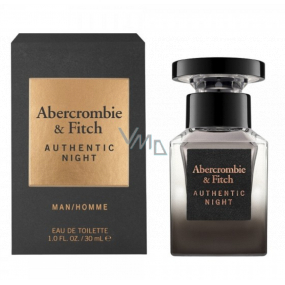 Abercrombie & Fitch Authentic Night Man Eau de Toilette for Men 30 ml