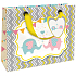 Nekupto Gift paper bag luxury 18 x 16 x 8 cm Elephant 1840 LIS