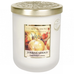 Heart & Home Sparkling Christmas Soy scented candle medium burns up to 30 hours 115 g