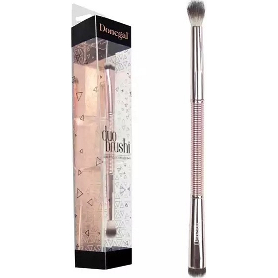 Donegal Duo Brushi cosmetic brush with synthetic bristles for eyeshadow 16 cm 4206