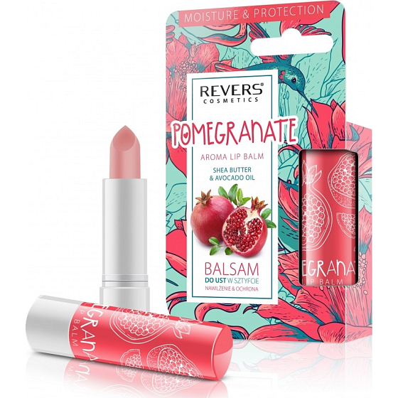 Revers Aroma Lip Balm Pomegrante lip balm with a pomegranate scent 4 g