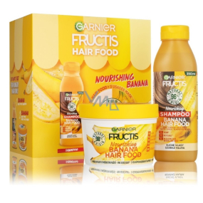 Garnier Fructis Banana Hair Food nourishing shampoo for dry hair 350 ml + nourishing mask for dry hair 390 ml, cosmetic set