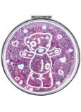 Me To You Cosmetic mirror with glitter Hearts 8 cm