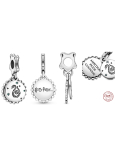 Sterling silver 925 Harry Potter - Slytherin + cubic zirconia, 2in1 bracelet pendant