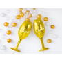 Ditipo Balloon foil inflatable glass Cheers gold 80 cm