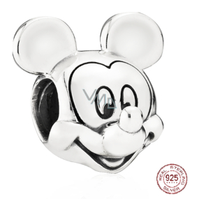Charm Sterling silver 925 Disney Mickey Mouse portrait, bead on bracelet