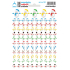 Arch School mini stickers Snowmen 12 x 17 cm