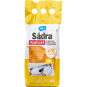 Het plaster white plastic, 1 kg