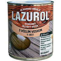 LAZUROL protective oil coating with beeswax S1022, transparent, 750 ml