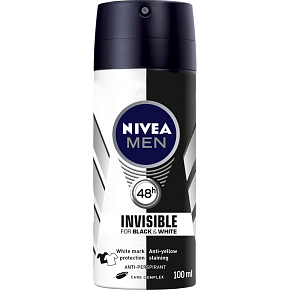 Nivea Men Black & White Invisible Original Antiperspirant, 100 ml
