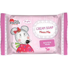 Pink Elephant Mouse Mia cream soap for children 90 g Pink Elephant Mouse Mia cream soap for children 90 g