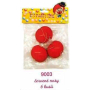 Red nose, clown nose, plastic noses with a rubber band of 6 pieces