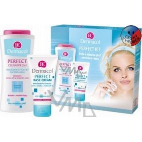 Dermacol Perfect Kit make-up remover lotion 200 ml + cream 50 ml, cosmetic set