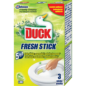 Duck WC pásky Fresh Stick Lime, 3 ks