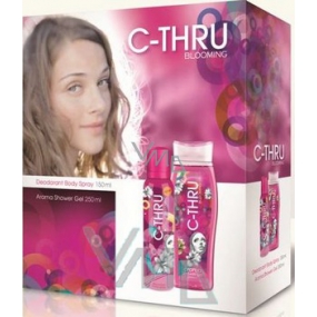 C-Thru Blooming deodorant spray 150 ml + shower gel 250 ml, for women cosmetic set