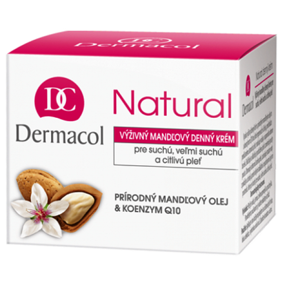 Dermacol Natural Nourishing almond day cream 50 ml for dry and sensitive skin