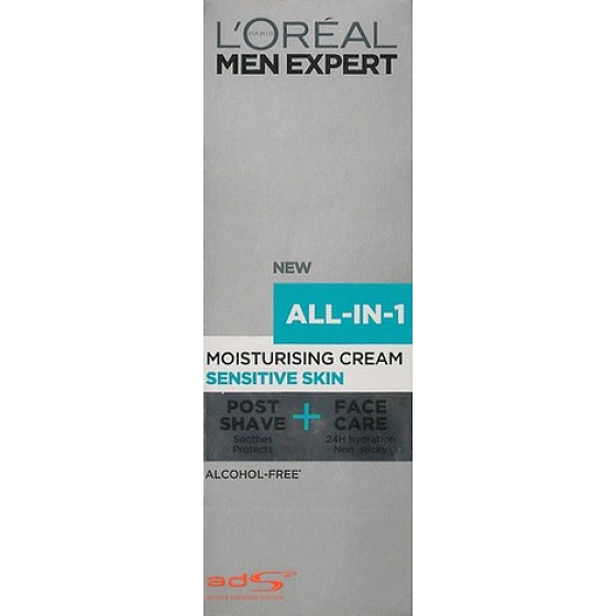 Loreal Men Expert All-in-1 Moisturizing Cream For Sensitive Skin 75 ml