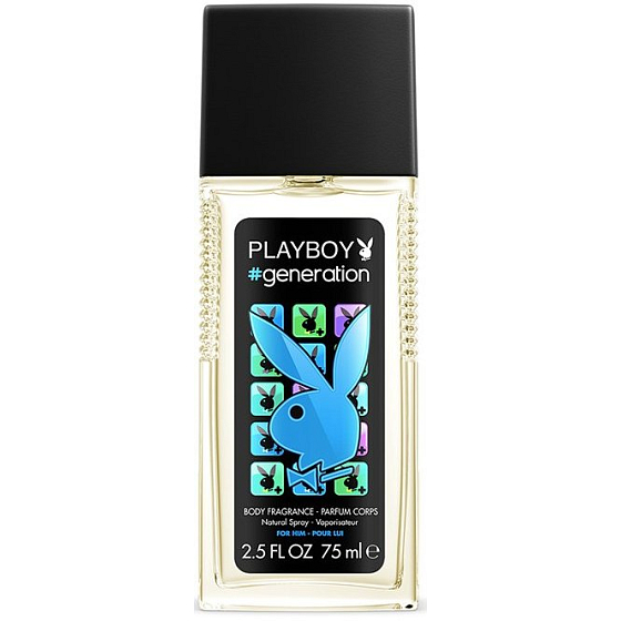 Playboy Generation for Him perfumed deodorant glass for men 75 ml