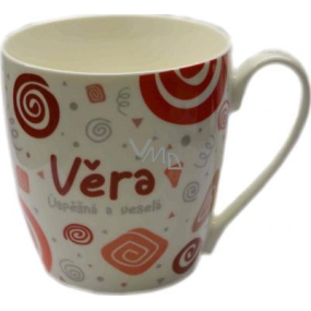 Nekupto Twister mug named Vera red 0.4 liter