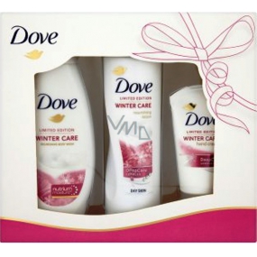 Dove Winter Care Collection nourishing shower gel 250 ml + nourishing body lotion 250 ml + hand cream 75 ml, cosmetic set