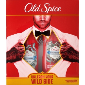 Old Spice Wolfthorn Deodorant Spray 125 ml + 250 ml shower gel, cosmetic set