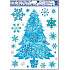 Window foil without glue fine ice tree 42 x 30 cm