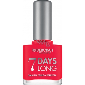 Deborah Milano 7 Days Long Nail Enamel nail polish 870 Coral Red 11 ml