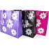 RSW Shopping bag with print Flowers black 43 x 40 x 13 cm
