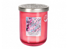 Heart & Home Cherry blossom Soy scented candle medium burns up to 30 hours 110 g