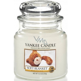 Yankee Candle Soft Blanket - Medium blanket scented candle Classic medium glass 411 g