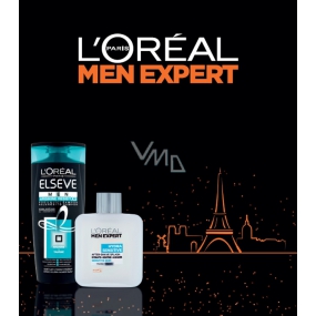 Loreal Paris Elseve Men Arginine Resist X3 strengthening shampoo for men 250 ml + Men Expert Hydra Sensitive aftershave for sensitive skin 100 ml, cosmetic set for men