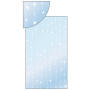 Angel Transparent bag with stars on the line 20 x 35 cm